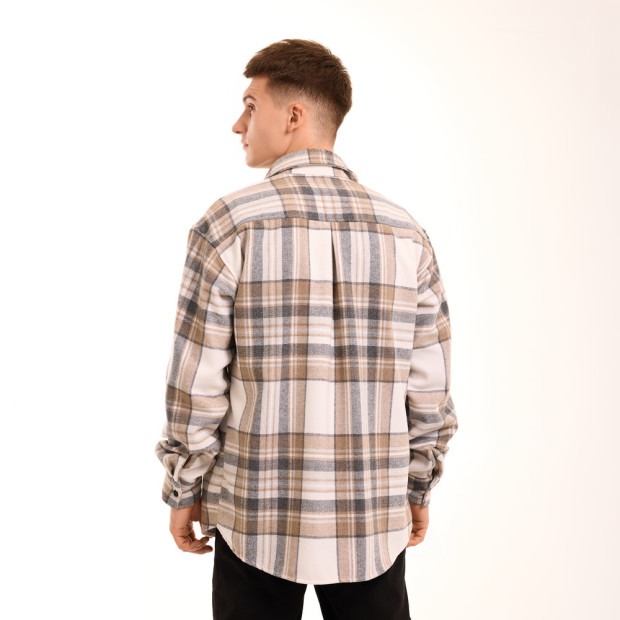 Сорочка Pobedov Tartan Бежевий - 3