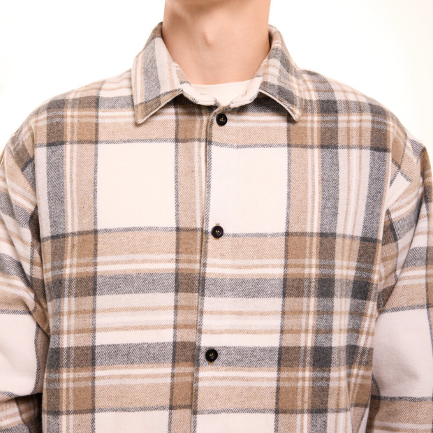Сорочка Pobedov Tartan Бежевий - 4
