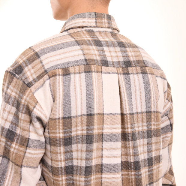 Сорочка Pobedov Tartan Бежевий - 5