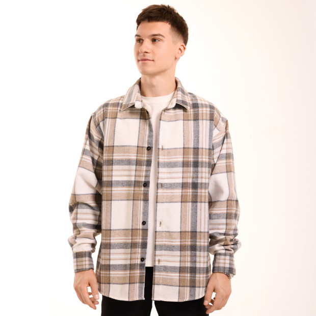 Рубашка Pobedov Tartan Бежевый - 2