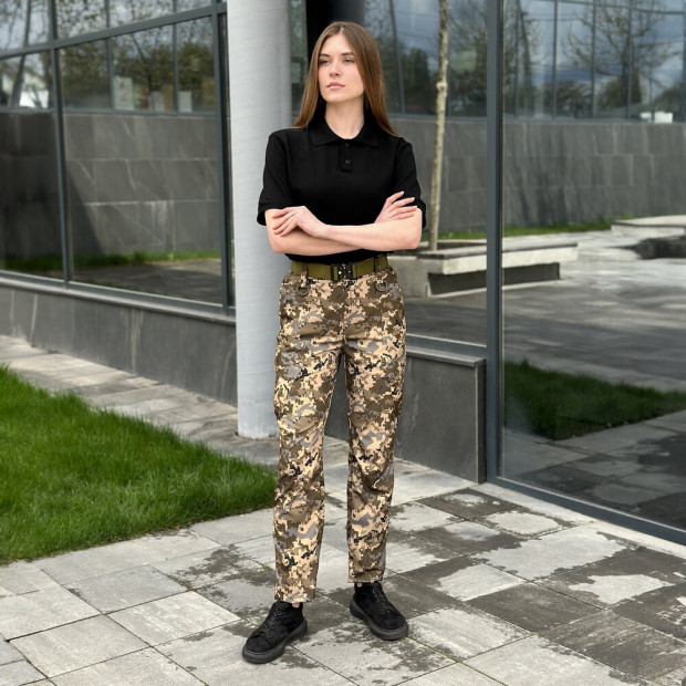 Штани-карго Pobedov Tactical Soft Waterproof Жіночі Піксель, 2XL - 2