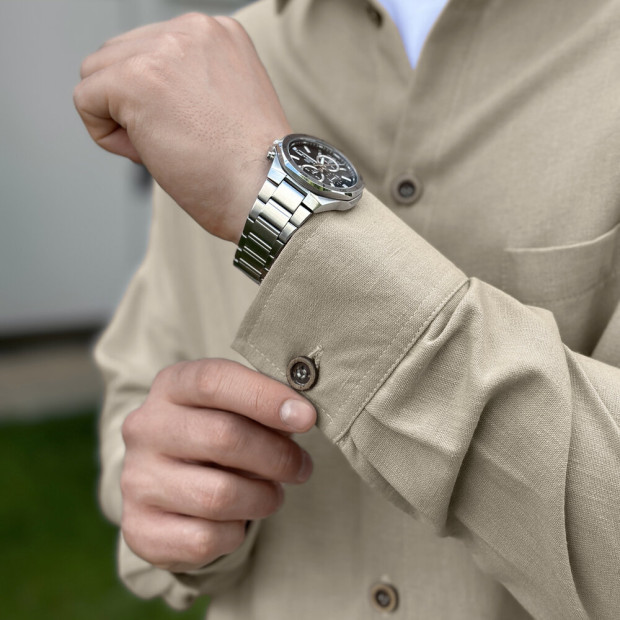 Сорочка Pobedov Founder Бежевий, S - 6