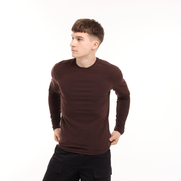 Лонгслів Pobedov Dune Шоколадний, 3XL - 1
