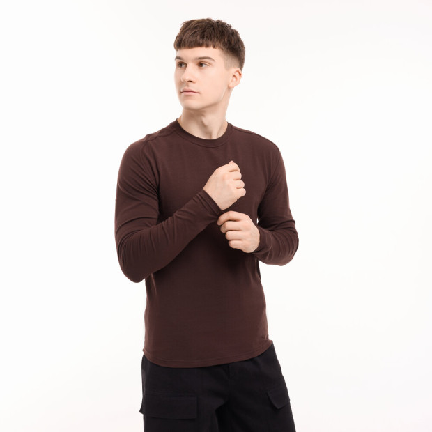 Лонгслів Pobedov Dune Шоколадний, 3XL - 4