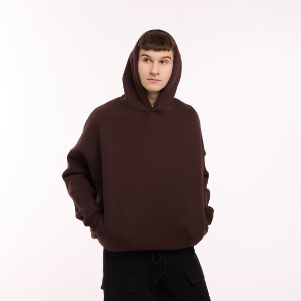 Худі oversize Pobedov Urbanist Шоколадний, Універсальний - 