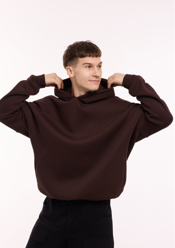 Худі oversize Pobedov Urbanist Шоколадний 2