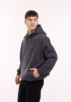 Худі oversize Pobedov Urbanist Графіт, Універсальний