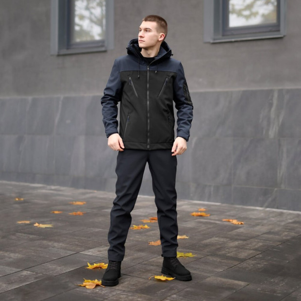 Комплект Pobedov Куртка Korol Lev + Штани Point Синій, 2XL - 