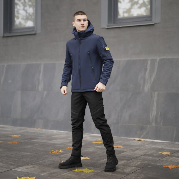 Комплект Pobedov Куртка Motive + Штани San Andreas Синій, 3XL - 