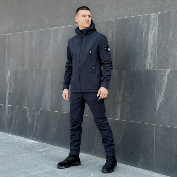 Комплект Pobedov Куртка Motive + Штани Static Синій, S - 