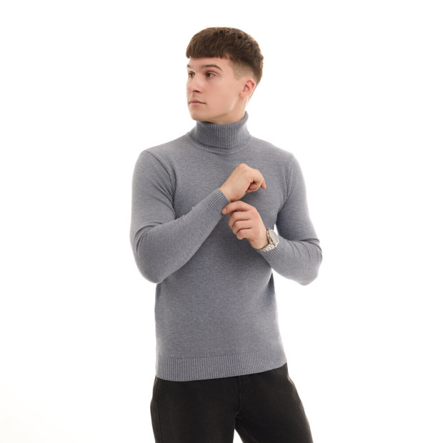 Гольф Pobedov Neck Сірий, 2XL - 1