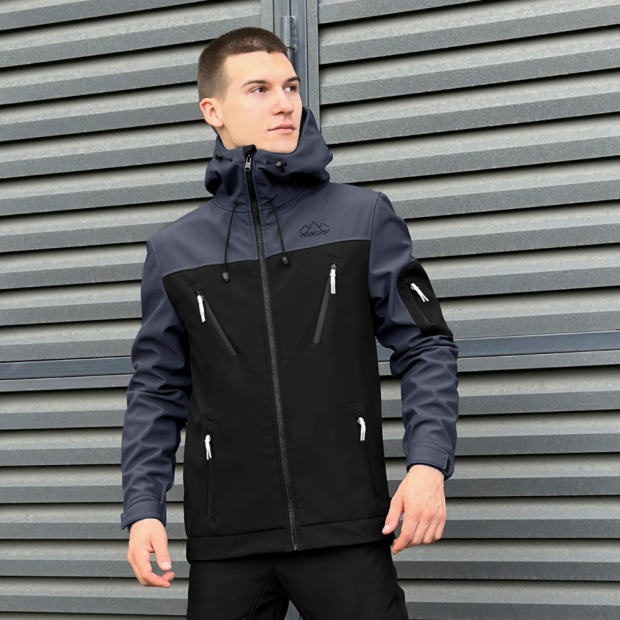 Комплект Pobedov Куртка Korol Lev + Штани San Andreas Сірий, 2XL - 1