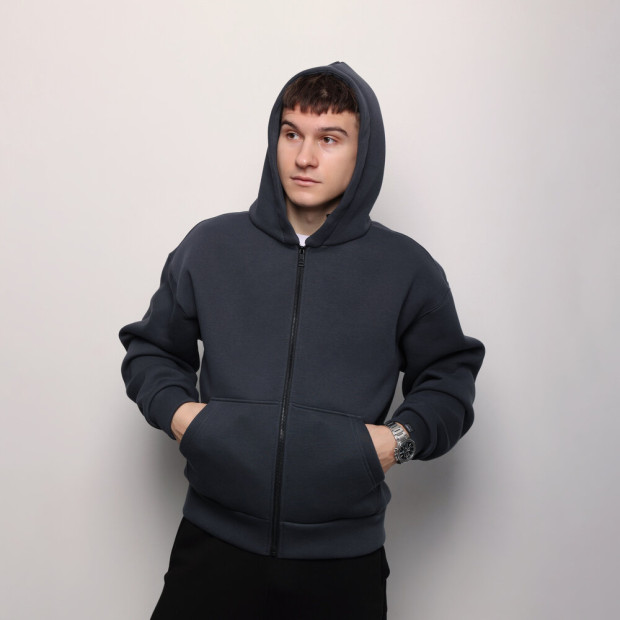 Кофта Pobedov Temp Темно-сірий, 3XL - 3