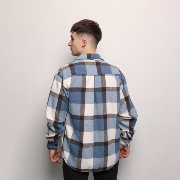 Сорочка Pobedov Tartan Синьо-чорний, L - 1
