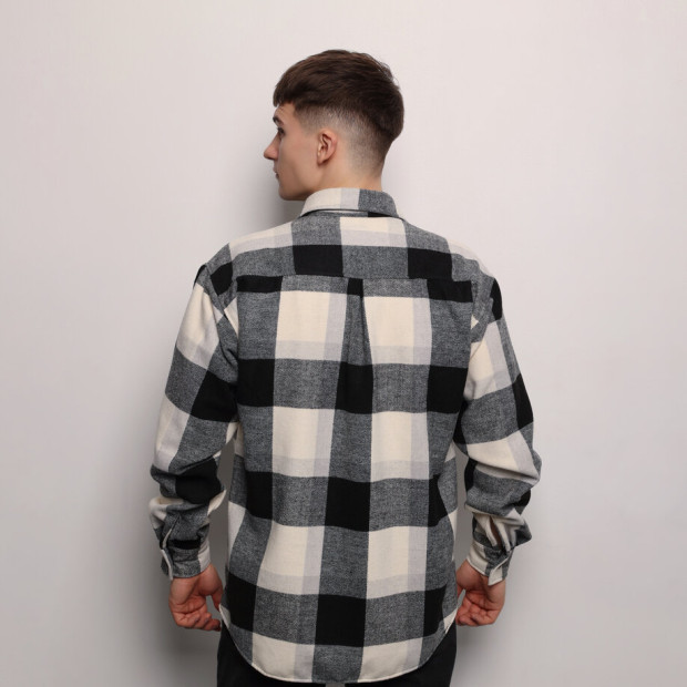 Сорочка Pobedov Tartan Чорно-білий, 2XL - 1