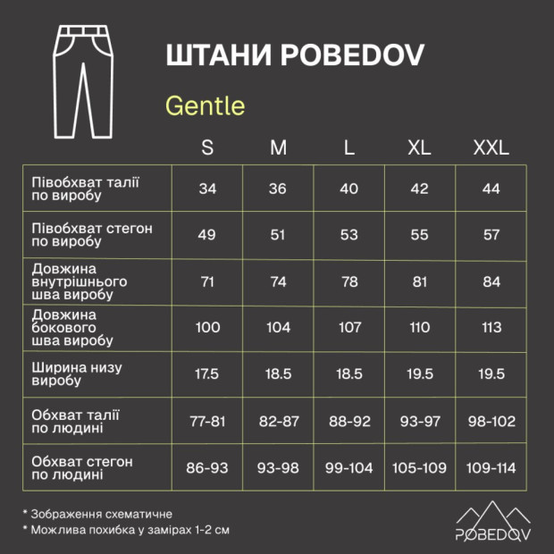 Штани Pobedov Gentle Темно-сірий, M - 7