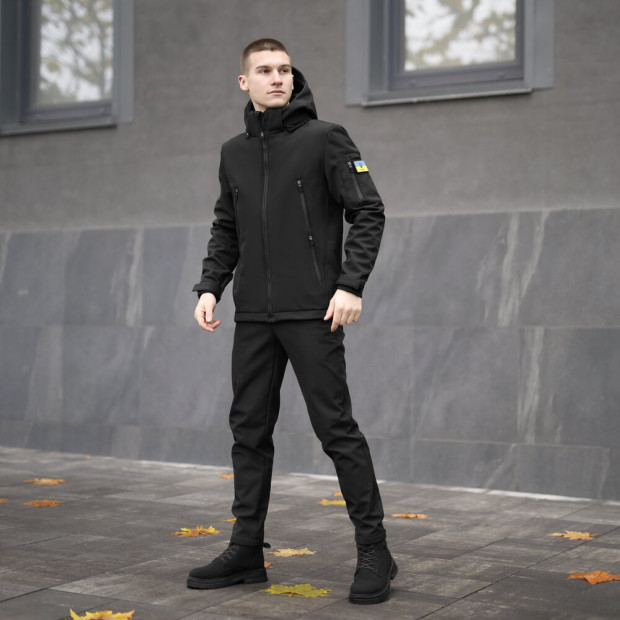Комплект Pobedov Куртка Motive + Штани Point Чорний - 