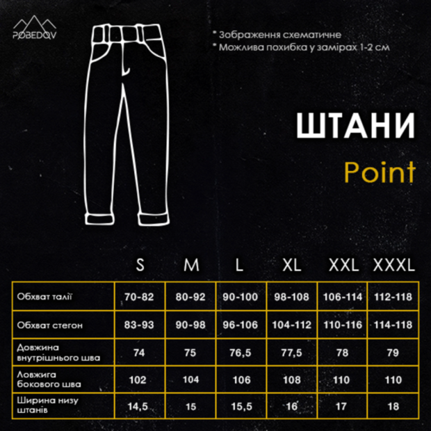 Комплект Pobedov Куртка Motive + Штани Point Чорний - 3