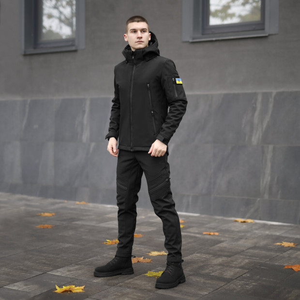 Комплект Pobedov Куртка Motive + Штани San Andreas Чорний, 3XL - 