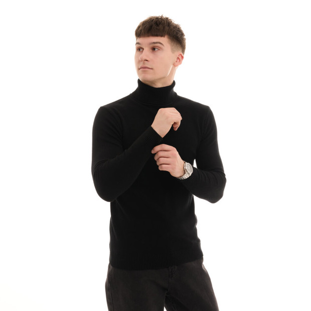 Гольф Pobedov Neck Чорний, 2XL - 1