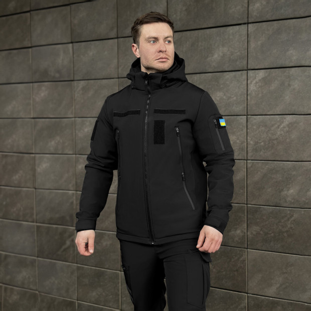 Куртка Pobedov Motive BATAL із липучками Чорний, 4XL - 3