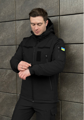 Куртка Pobedov Motive BATAL із липучками Чорний, 4XL 2