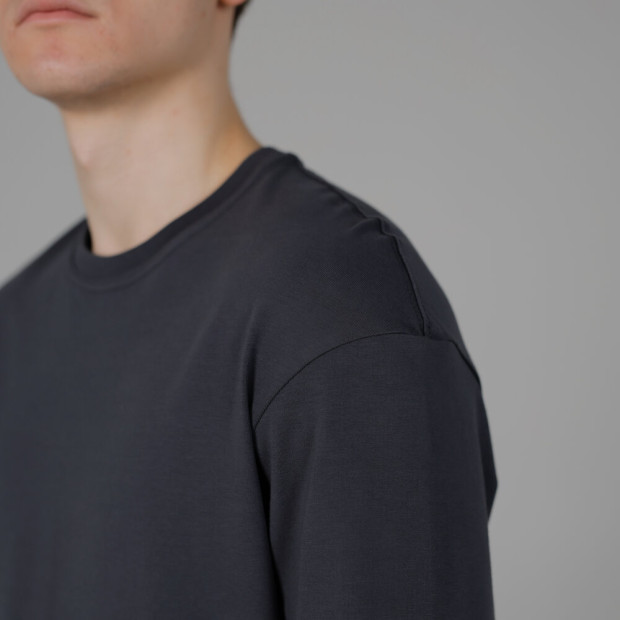 Лонгслів Slavni Mono Темно-сірий, XL - 4