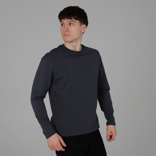 Лонгслів Slavni Mono Темно-сірий, 2XL - 