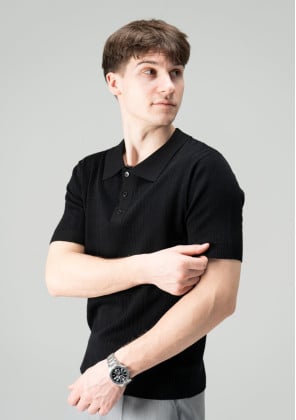 Поло Slavni Twist Чорний, 2XL