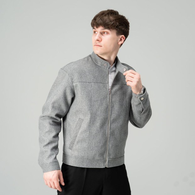 Пальто Slavni Ego Сірий меланж, 2XL - 1