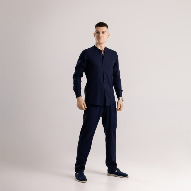 Комплект Сорочка Pobedov Orion + Штани Pobedov Chill Синій, 2XL - 
