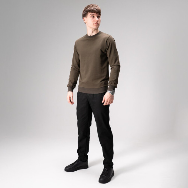 Комплект Світшот 001 + Штани Pobedov Step Світлий хакі-чорний, 2XL - 