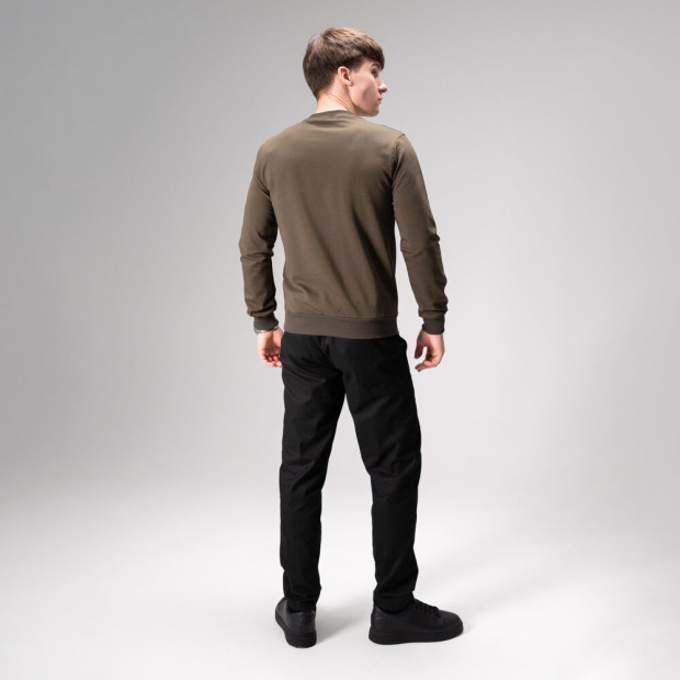Комплект Світшот 001 + Штани Pobedov Step Світлий хакі-чорний, 2XL - 1