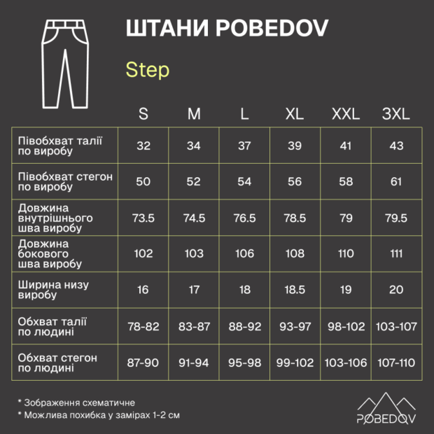 Комплект Світшот 001 + Штани Pobedov Step Чорний, S - 3