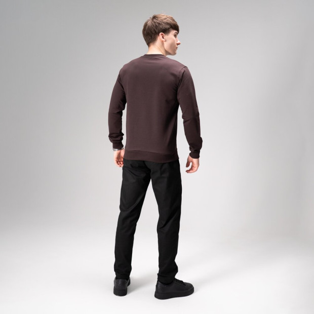 Комплект Світшот 001 + Штани Pobedov Step Шоколадно-чорний, 2XL - 1