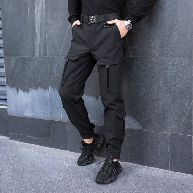 Штани-карго Pobedov Hardy Чорний, 2XL - 4
