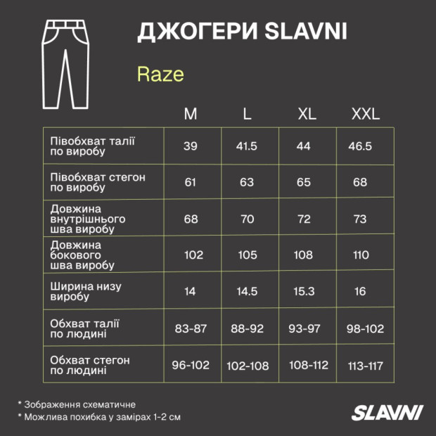Джогери Slavni Raze Темно-сірий, 2XL - 7