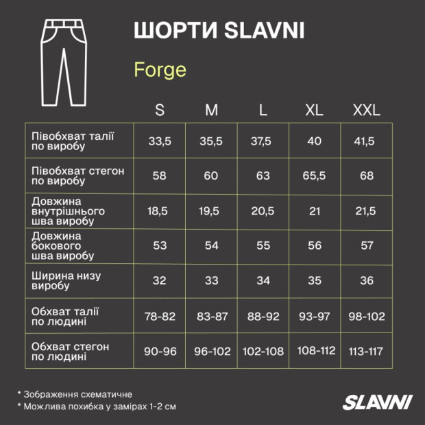 Шорты Slavni Forge Черно-серый - 6