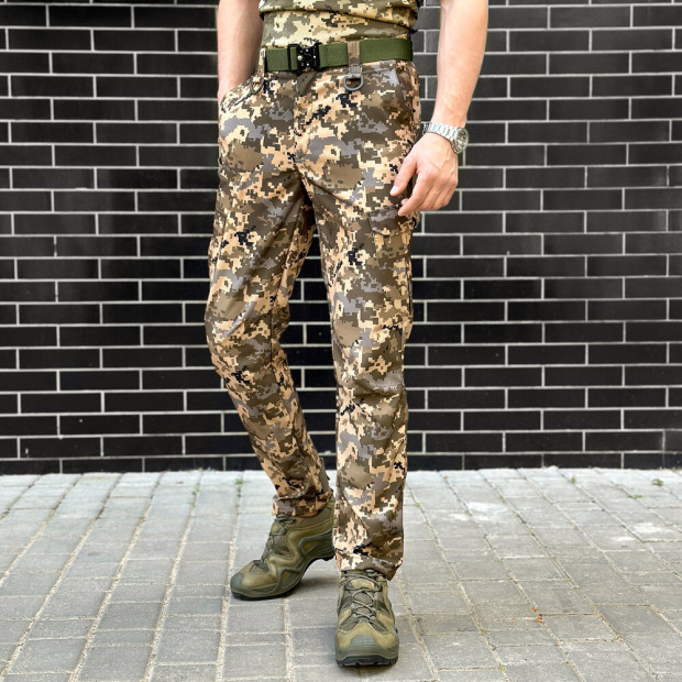 Штани-карго Pobedov Tactical Soft Waterproof Fixed Піксель - 1