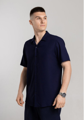 Сорочка Pobedov Marsel Темно-синій, 3XL