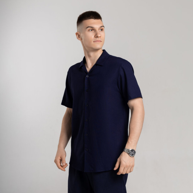 Сорочка Pobedov Marsel Темно-синій, 3XL - 1
