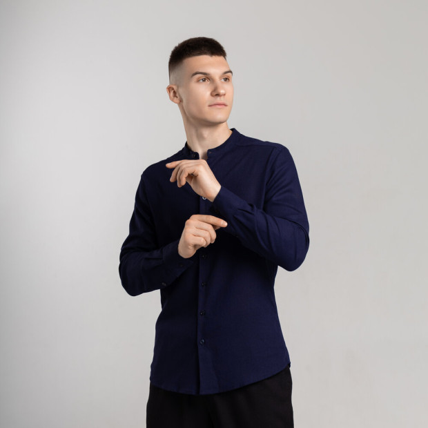Сорочка Pobedov Orion Темно-синій, 3XL - 2