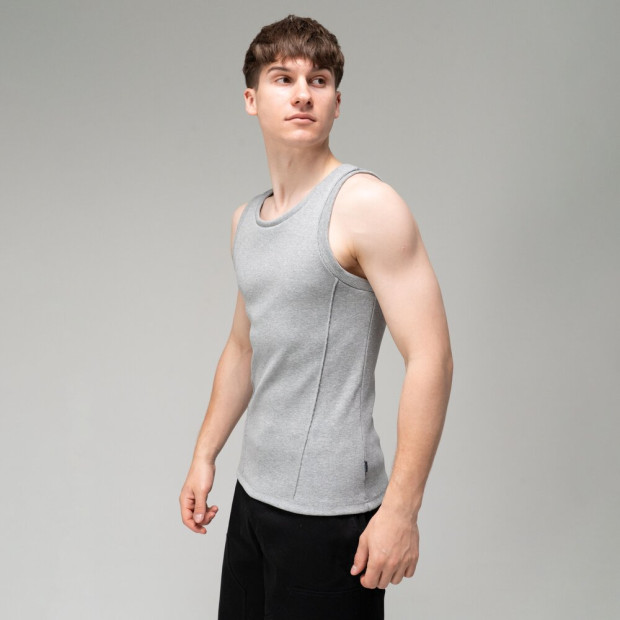 Майка Slavni Rib Line Сірий меланж, XL - 1