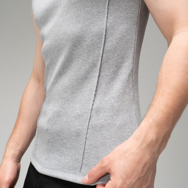Майка Slavni Rib Line Сірий меланж, XL - 3