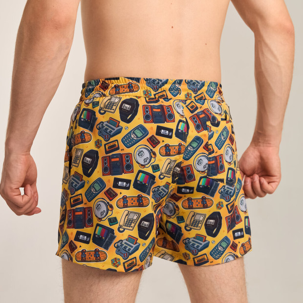 Шорти для плавання Slavni Swimming Pool Print Жовто-чорний, XL - 3