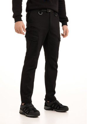 Штани-карго Pobedov trousers Tactical ЗИМА Чорний, 2XL