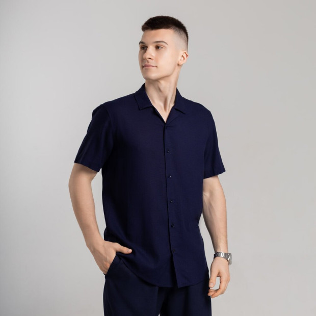Комплект Сорочка Pobedov Marsel + Штани Pobedov Chill Синій - 1