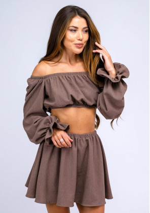 ТОП ПРОДАЖІВ Костюм Slavni Liana жіночий Коричневий