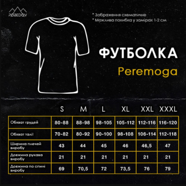 Футболка Pobedov Peremoga - наклейка ЧОЛОВІЧОК З ФАКАМИ БІЛА Темно-сірий - 2