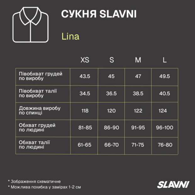 Сукня Slavni Lina Блакитний - 6